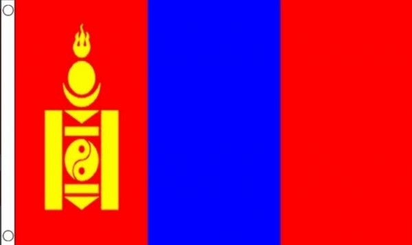 Vlag Mongolië Mongoolse vlaggen 90x150cm Best Value