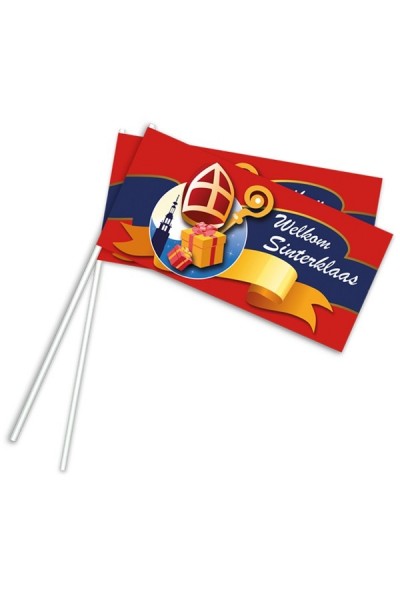 Zwaaivlaggen Sinterklaas zwaaivlaggetjes welkom Sint
