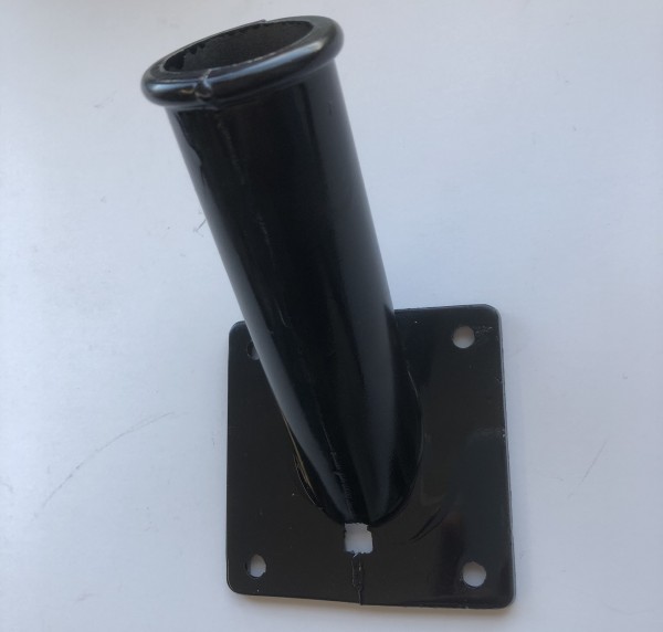 vlaggenstokhouder zwart 30mm aluminium voor gevelstok