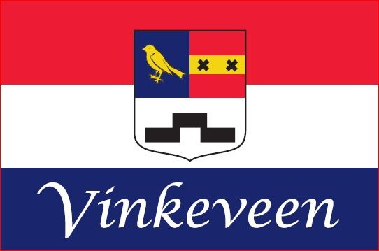 Vlag Vinkeveen 100x150cm gevelvlag Vinkeveense plassen spun