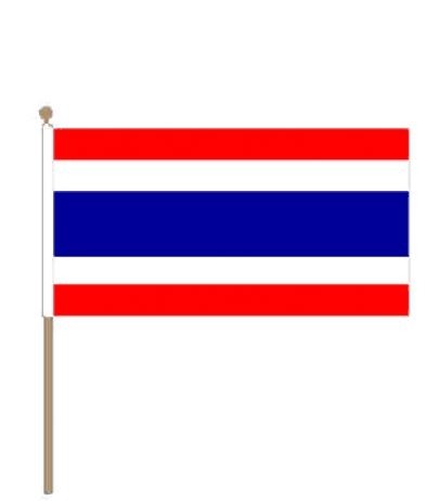 Zwaaivlag Thailand I Thaise Zwaaivlaggen 30x45cm stoklegte 60cm