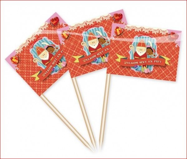 Kaasprikkers Sinterklaas vintage 20 stuks
