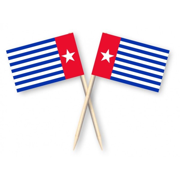 Cocktailprikkers West Papua, Kaasprikkers Papoea Morgenster, 50 stuks