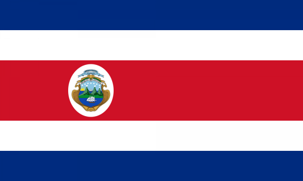 vlag Costa Rica | Costa Ricaanse gastenvlag 30x45cm