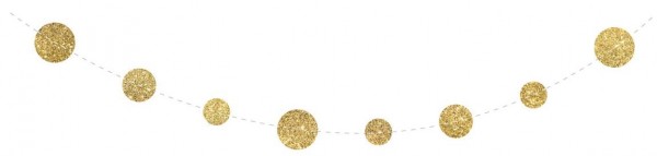 Guirlande Confetti goud slinger 4 meter