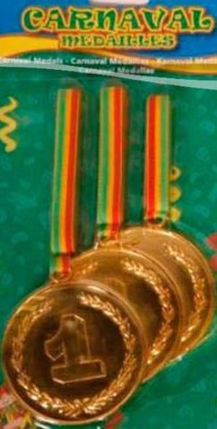 Carnaval medaille Limburg rood/geel/groen