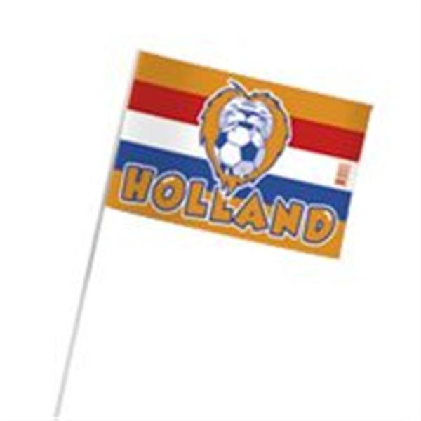 Oranje zwaaivlaggen met Leeuw RWB 20x30cm (10 stuks)