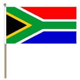 Zwaaivlag Zuid-Afrika, Zuid-Afrikaanse zwaaivlag 30x45cm, stoklengte 60cm