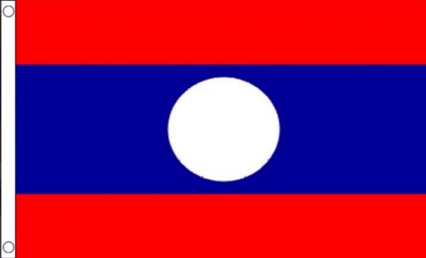 Laos vlag | Laotiaanse vlaggen 90x150cm Best Value