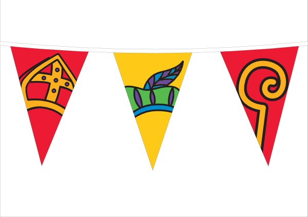 Vlaggenlijn Sinterklaas 10m1 B1 Brandvertragend