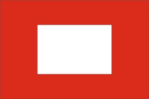 Sleepvlag 370x100cm Finish vlag rood