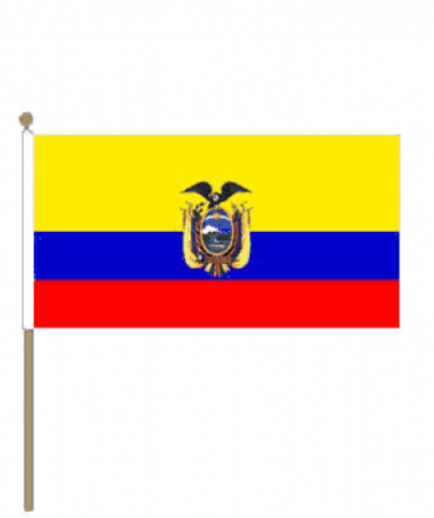 Zwaaivlag Ecuador 30x45cm | Stof