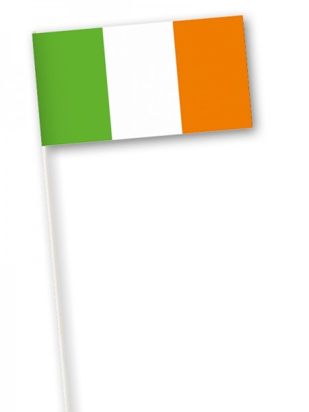 Ierse zwaaivlag 11x21cm Ierland