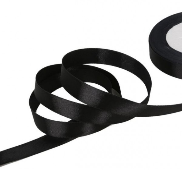 Zwart lint, cadeaulint 15mm