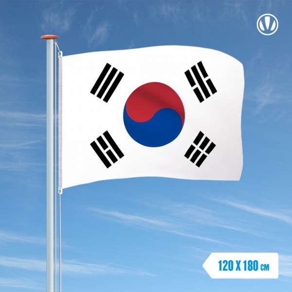 Vlag Zuid-Korea 120x180cm