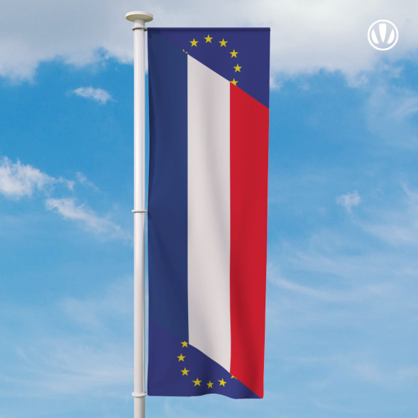 Banier Nederland met Europese Unie vlag