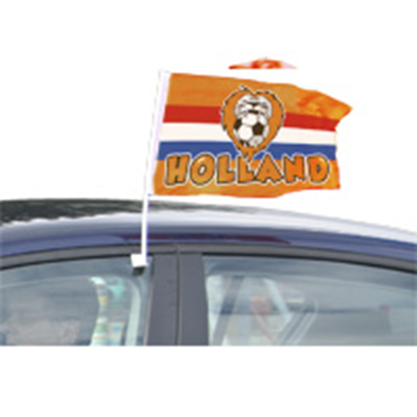 Autovlag Oranje Holland met Leeuw voor het EK | WK autovlaggen