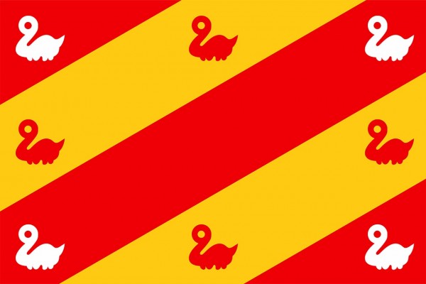 Grote vlag Bergen