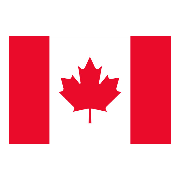 Vlag Canada 40x60cm Glanspoly