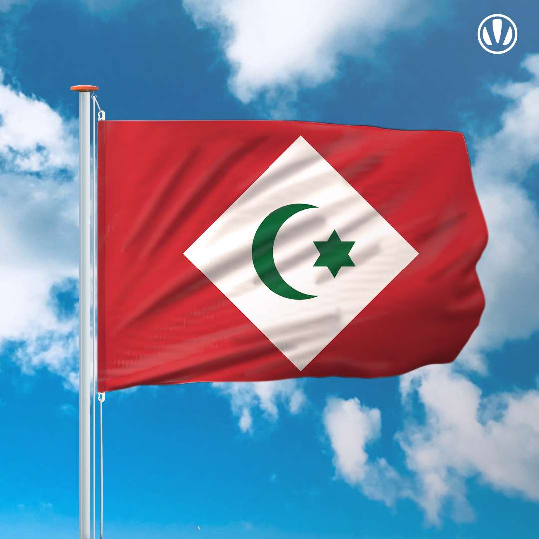 Mastvlag Rif Republiek 150x225cm | Vlaggenclub