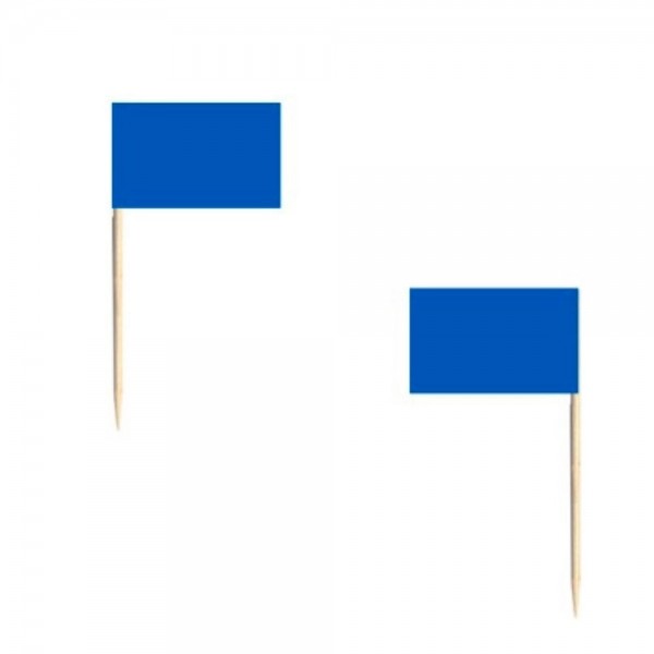 Blauwe cocktailprikkers