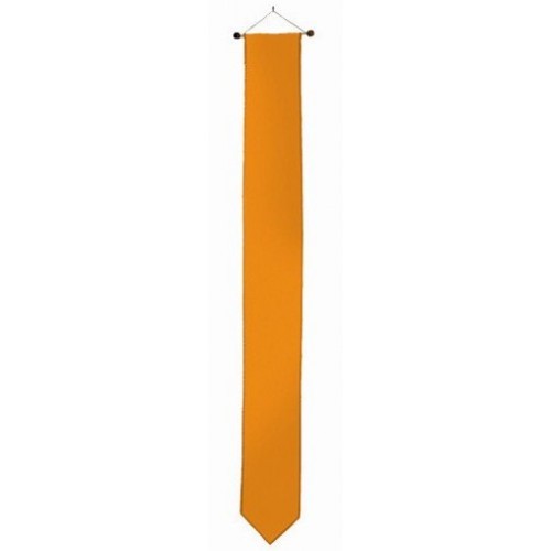 Oranje wimpel 17x155cm met stokje passend bij vlag 70x100cm en 80x120cm
