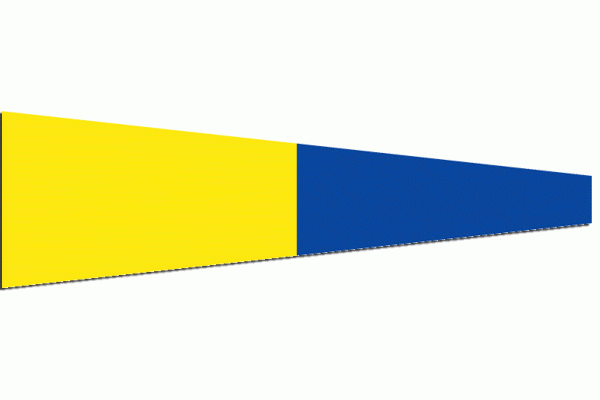 Seinvlag 5 vijf 37x45cm