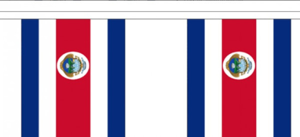 Vlaggenlijn Costa Rica 3 meter van stof