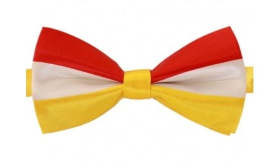 Vlinderstrik Rood-Wit Geel Oeteldonk 1