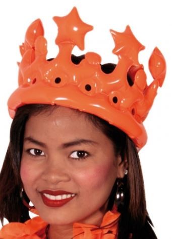 Opblaasbare Oranje Kroon