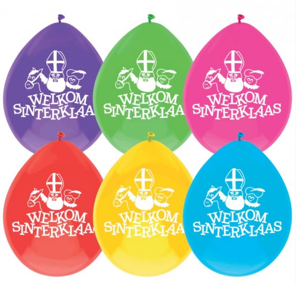 welkom sinterklaas ballonnen tien stuks