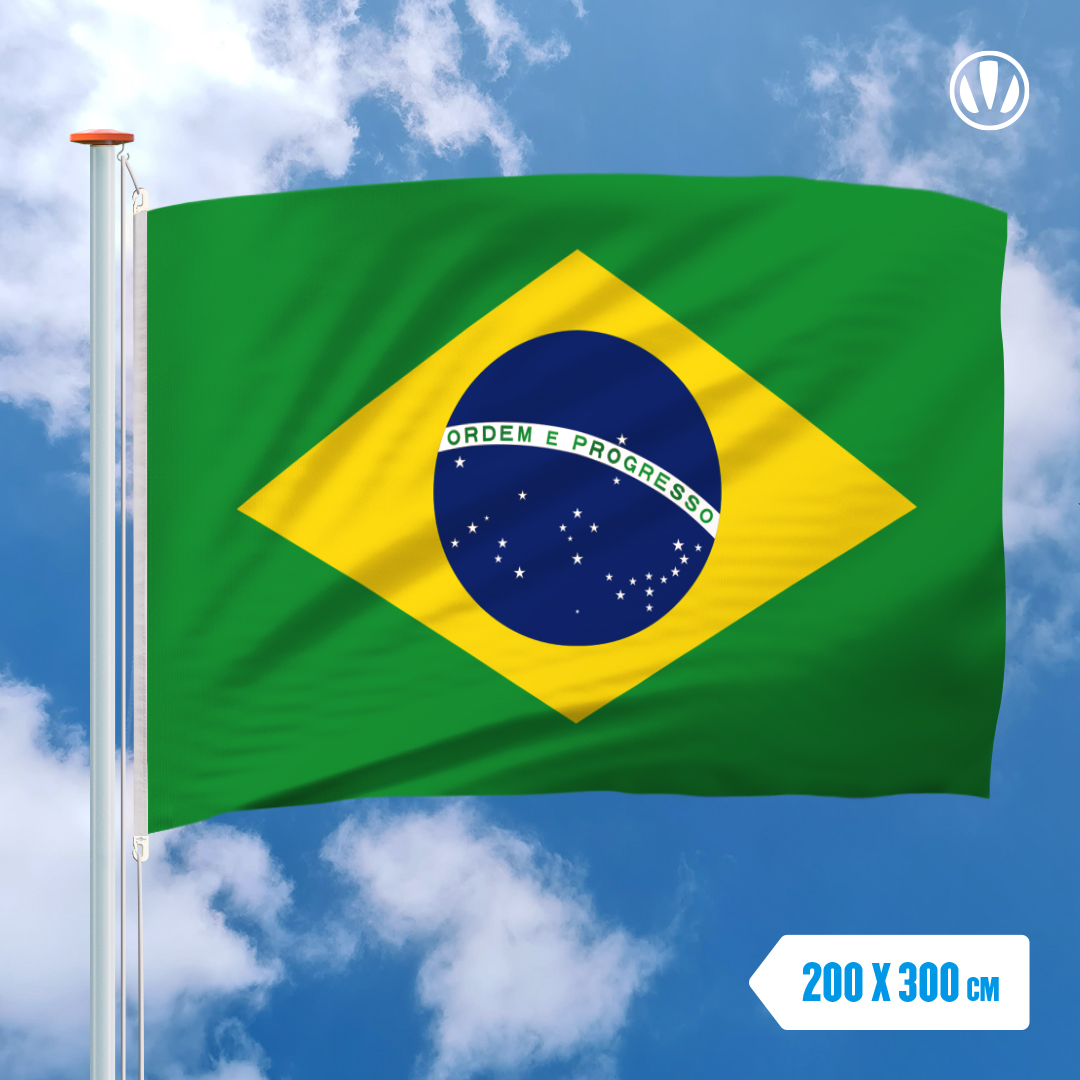 Vlaggen Brazilie Braziliaanse vlag 200x300cm voordelig kopen bij