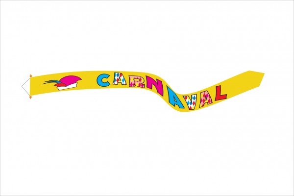 Wimpel Carnaval Prinsenmuts Alaaf 300x25cm