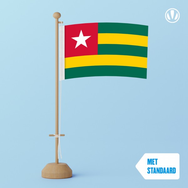 Tafelvlag Togo met standaard
