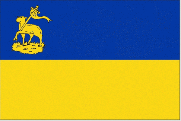 Vlag gemeente IJmuiden 20x30cm | IJmuidense vlaggen gemeente Velsen