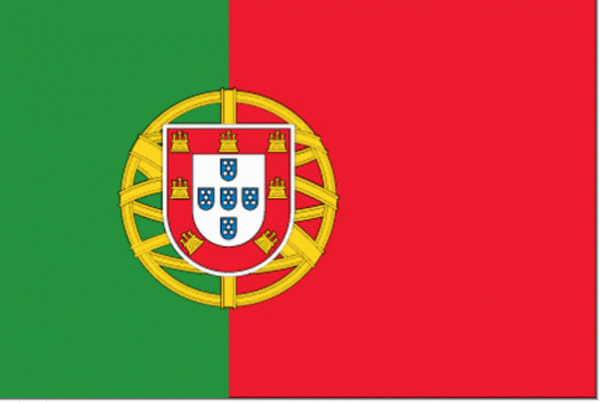 Portugese vlag Portugal 50x75cm gastenvlag