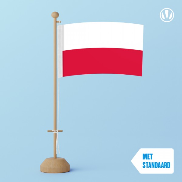Tafelvlag Polen met standaard