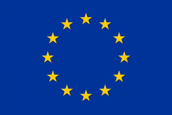 Mastvlag Europese unie 150x225cm spunpoly