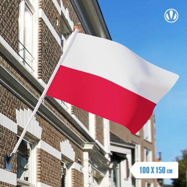 Vlag Polen 100x150