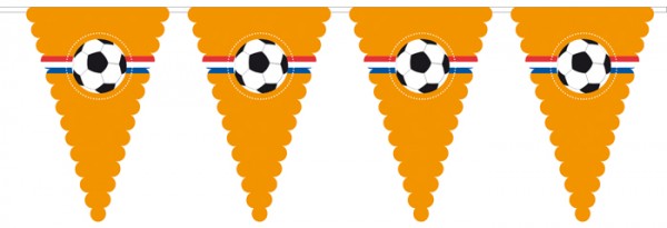 Oranje Vlaggenlijn Voetbal 8 meter lang WK | EK XXL