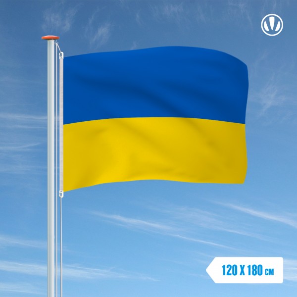 Vlag Oekraine 120x180cm