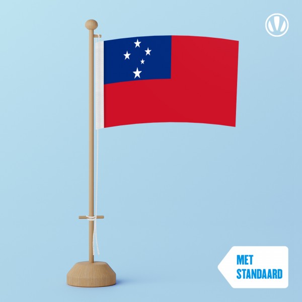 Tafelvlag Samoa met standaard