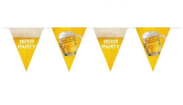 Bierparty vlaggenlijn 6m XL wimpels