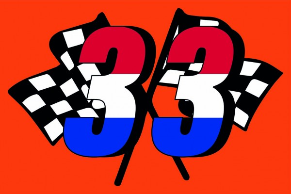 Oranje Racevlag 33 - 150x225cm