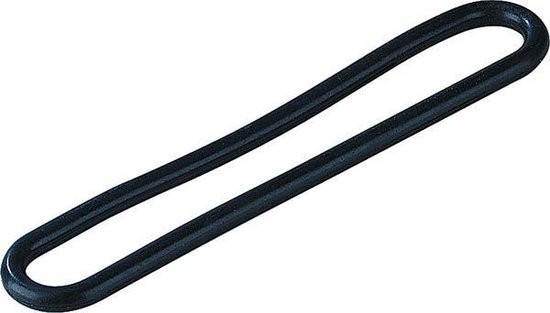 TIR spanrubber 200mm kleur zwart