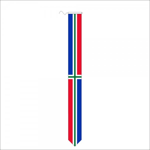 Wimpel Groningen 2 25x25cm koord en lus