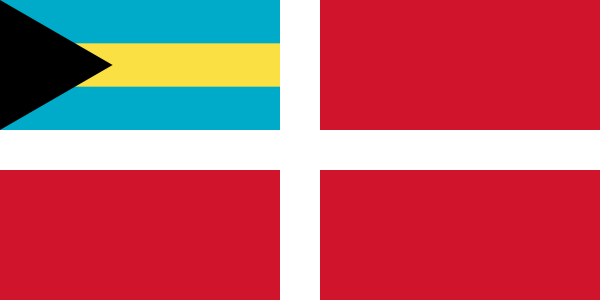 vlag Bahama's koopvaardij | Bahamaanse koopvaardij vlaggen 100x150cm