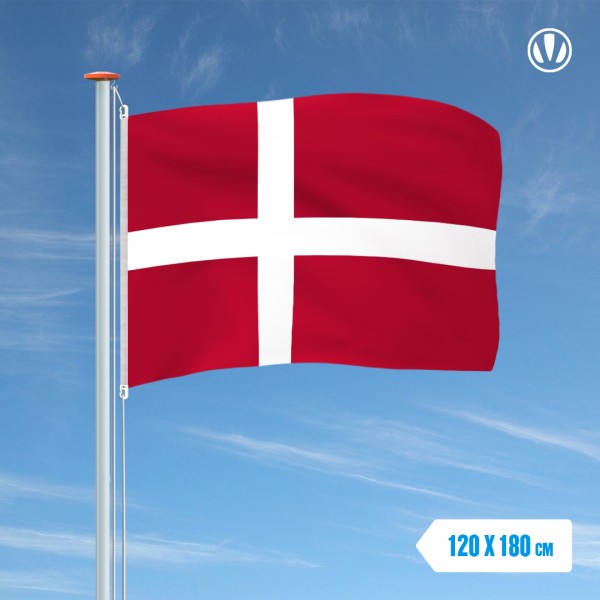 Vlag Denemarken 120x180cm