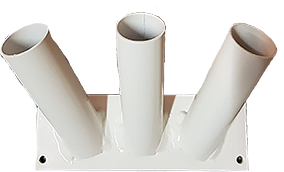 Vlaggenstokhouder voor drie stokken 30mm gevelmontage