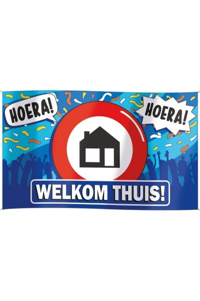 Welkom Thuis gevelvlag 100x150cm